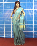 BGP-538 - Blue & Gold Pure Tussar Silk Saree