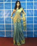 BGP-559 - Blue & Gold Pure Tussar Silk Saree