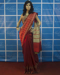 BGP-831 - Red & Beige Pure Tussar Silk Saree