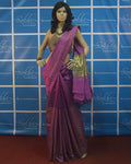 BGP-834 - Pink & Gold Pure Tussar Silk Saree