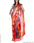 BGQ-13004 - Multi Pure Tussar Silk Saree
