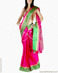BGQ-13018 - Pink & Multi Pure Tussar Silk Saree