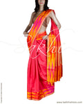 BGQ-13090 - Peach Raw Silk Saree