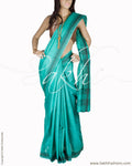 BGQ-1576 - Green & Black Pure Tussar Silk Saree