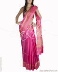 BGQ-1618 - Pink Pure Tussar Silk Saree