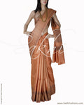 BGQ-1646 - Rust Pure Tussar Silk Saree