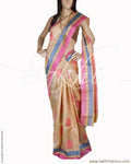 BGQ-1762 - Beige Pure Tussar Silk Saree