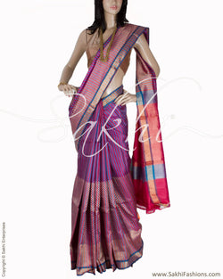 BGQ-1774 - Multi Pure Tussar Silk Saree