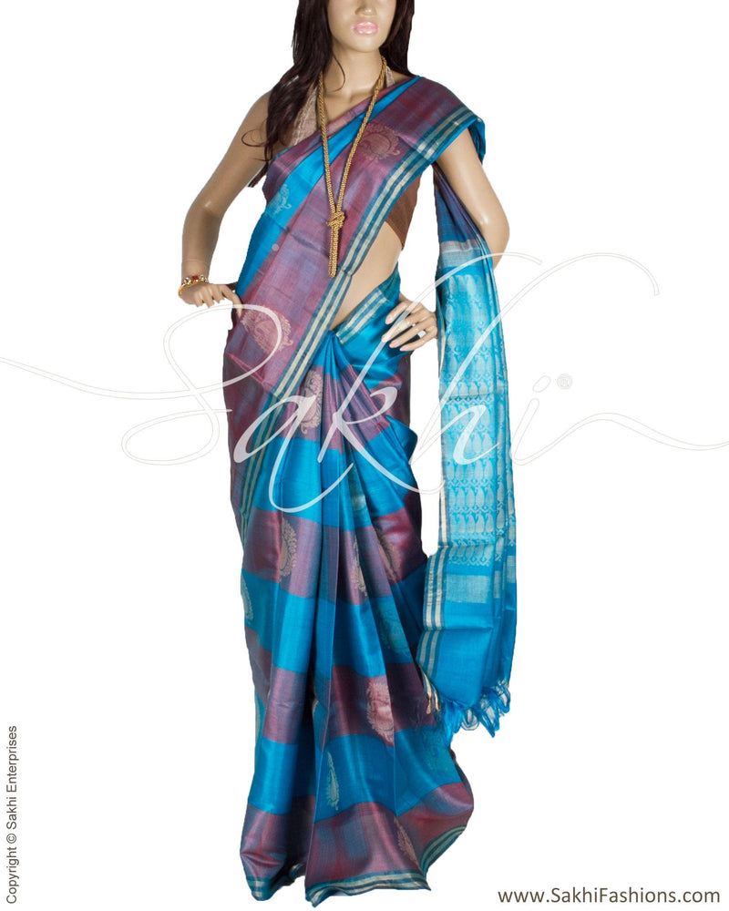 BGQ-1775 - Multi & Multi Pure Tussar Silk Saree