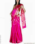 BGQ-1776 - Pink & Gold Pure Tussar Silk Saree