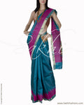BGQ-1777 - Grey Pure Tussar Silk Saree