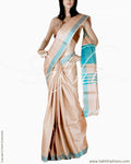 BGQ-1833 - Beige Pure Tussar Silk Saree