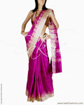BGQ-1845 - Pink & Beige Pure Silk Saree