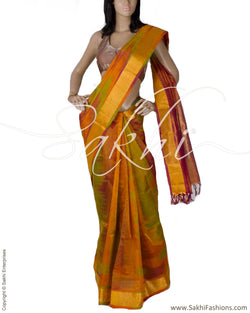 BGQ-299 - Multi &  Silk & Cotton Saree