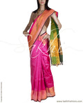 BGQ-320 - Pink & Multi Silk & Cotton Saree