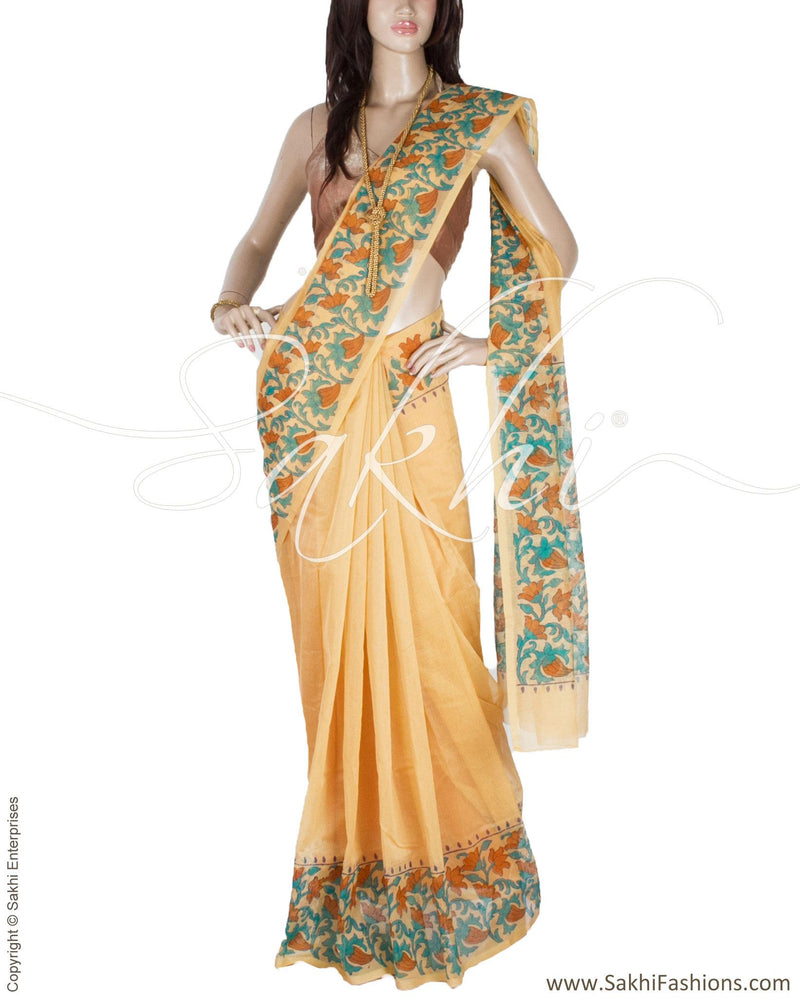 BGQ-3668 - Beige & Multi Supernet Saree