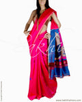 BGQ-5993 - Pink & Gold Pure Dupion Silk Saree