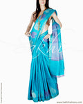BGQ-6088 - Green & Multi Pure Tussar Silk Saree