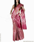 BGQ-6137 - Rust & Beige Pure Tussar Silk Saree