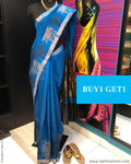 BGR-1753 - Blue & Silver Raw Silk Saree