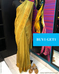 BGR-1806 - Green & Gold Tissue Saree