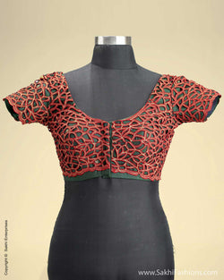 BL-0009 Jalli Cut Work Blouse Fabric
