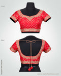 BL-0022 Classic Orange Pure Silk Blouse