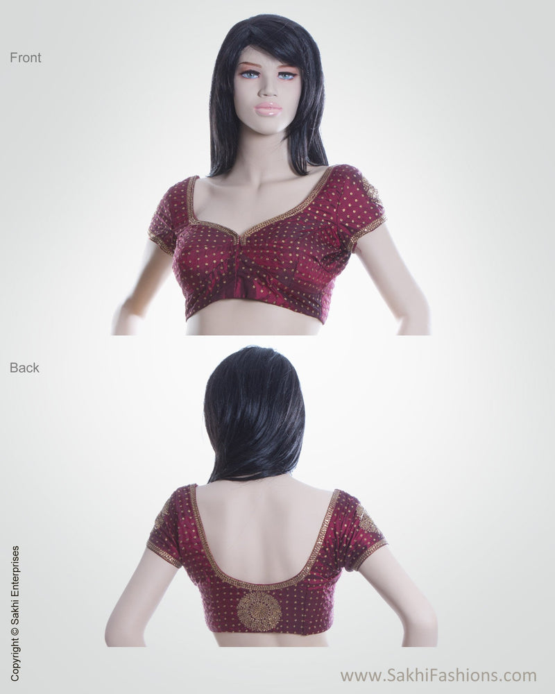 BL-R18032 Maroon Kanchi Blouse