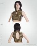 BL-0053 Black & Gold Banaras Silk Blouse