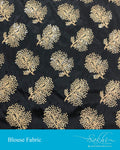 BL-Q06295 - Black blended Silk Blouse Fabric