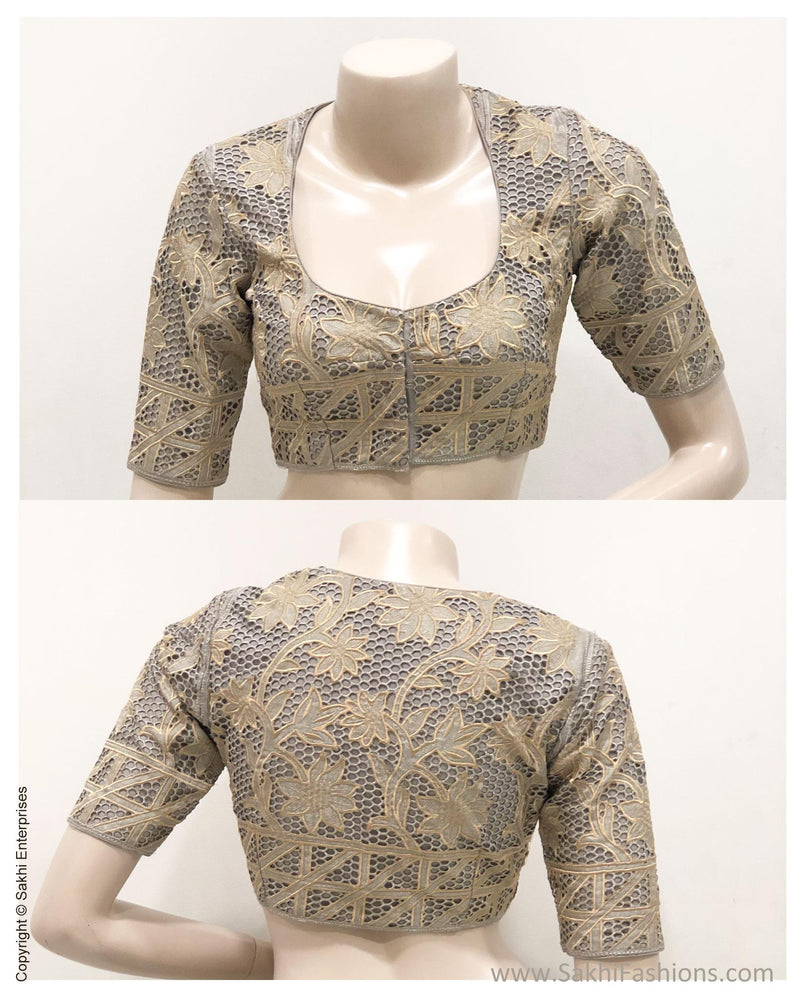 BL-S10505 Silver Gold Blouse