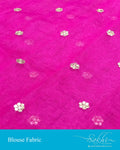 BL-S12024 Pink Banaras Blouse