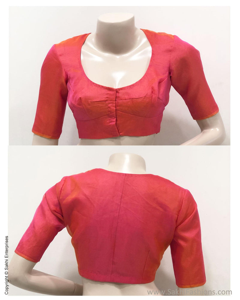BL-S13532 Peach Organza RBlouse