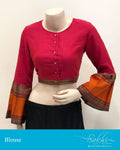 BL-S14903 - Pink & Cotton Blouse