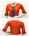 BL-S15562 - Orange Cotton Blouse
