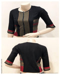 BL-S15869 - Black Cotton Blouse