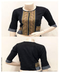 BL-S15878 - Black Cotton Blouse