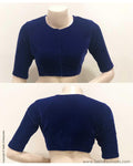 BL-S16866 - Blue &  Velvet Blouse