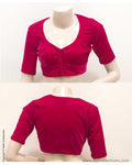 BL-S16867 - Pink Velvet Blouse