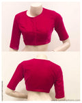 BL-S16868 - Pink &  Velvet Blouse