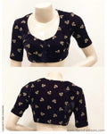 BL-S16873 - Violet Purple &  Velvet Blouse