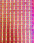 BLO-4482 - Orange & Multi Pure Banarasi Silk Un-Stitched Blouse Fabric