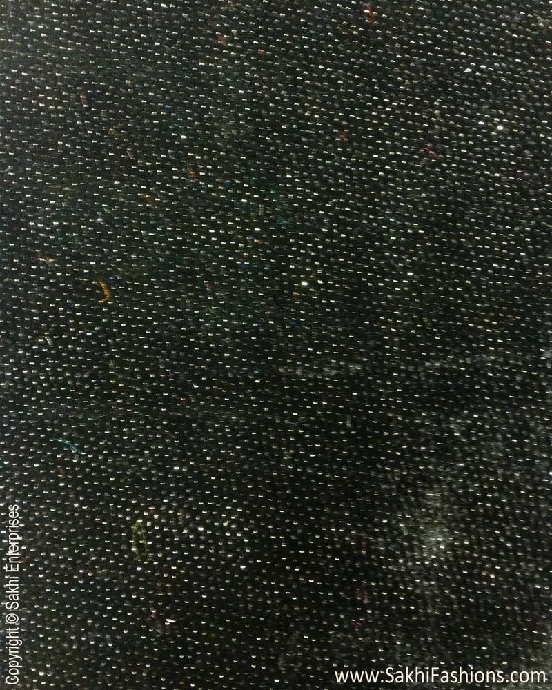 BLP-16313 - Black Velvet Blouse Fabric