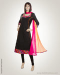 Black & Multi Cotton Kurti