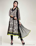Black & Green Cotton Salwar