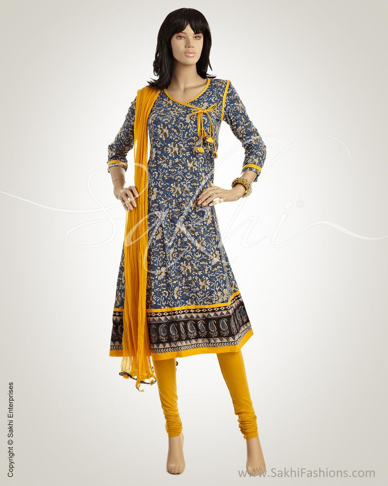 CDMSO-7234 - Blue & Multi Pure Cotton Salwar