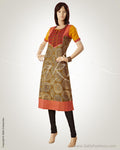 CDO-14543 - Green & Multi Pure Cotton Kurta