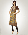 CDO-14548 - Mustard & Multi Pure Cotton Kurta
