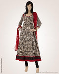 CDO-15932 - Black & Maroon Pure Cotton Top