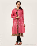 CDP-105372 - Pink Cotton Silk Jacket